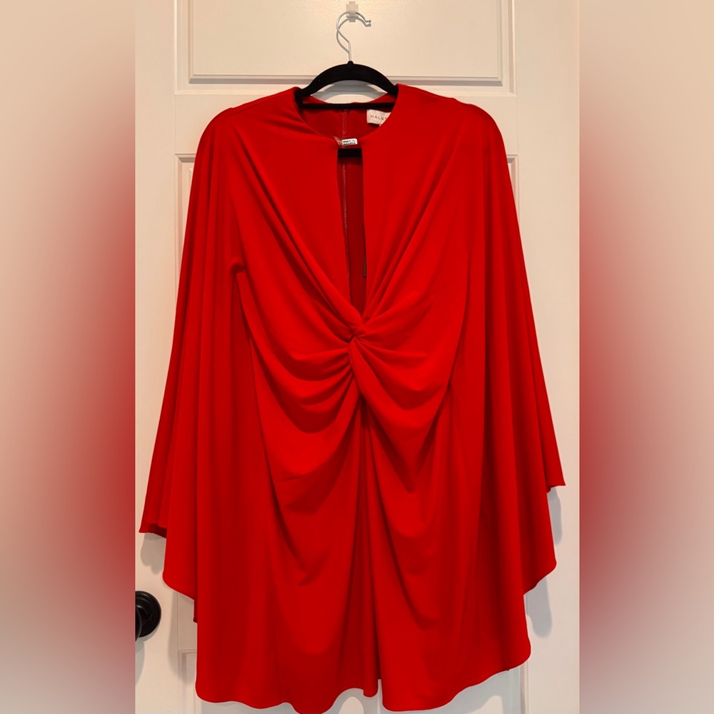 Halston Heritage Scarlet Red Dress.